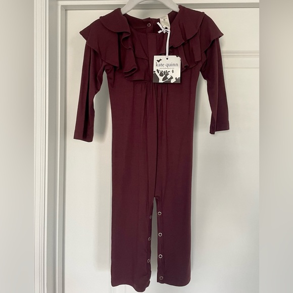 kate quinn Other - Kate Quinn Organic Bamboo Ruffle Jumpsuit Romper